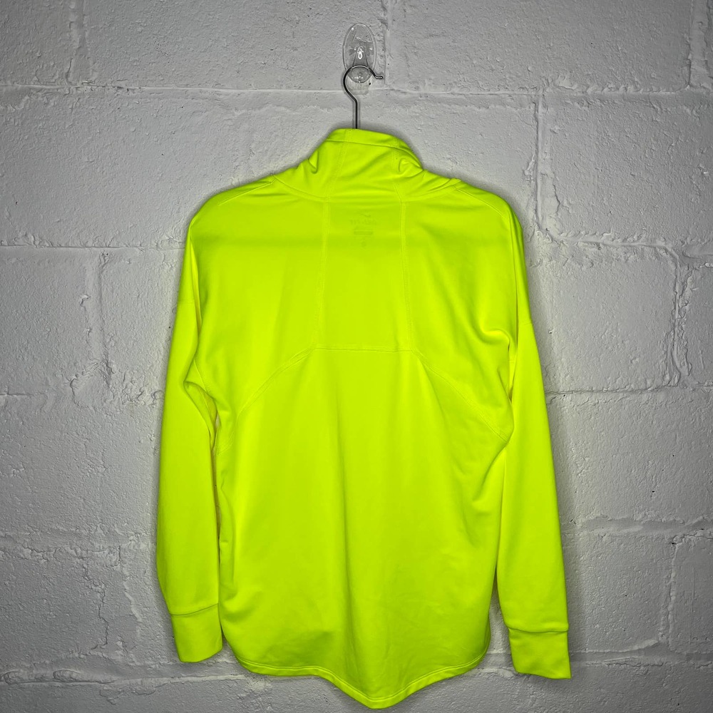 NIKE Bright Neon  Yellow Cowl Neck Top - Picture 3 of 7